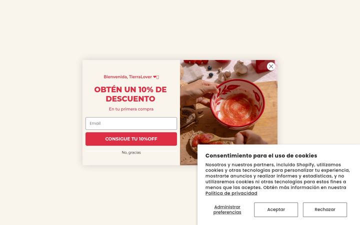 Captura de pantalla de alfartierracocida.com