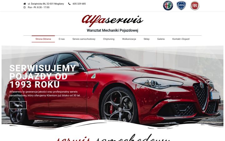 Screenshot of alfaserwis.com.pl