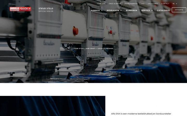 Екранна снимка на alfashirt.com