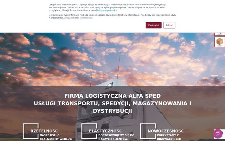 Screenshot of alfasped.pl