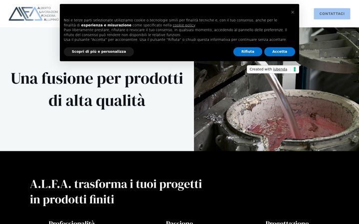 Screenshot of alfasrlsgp.it