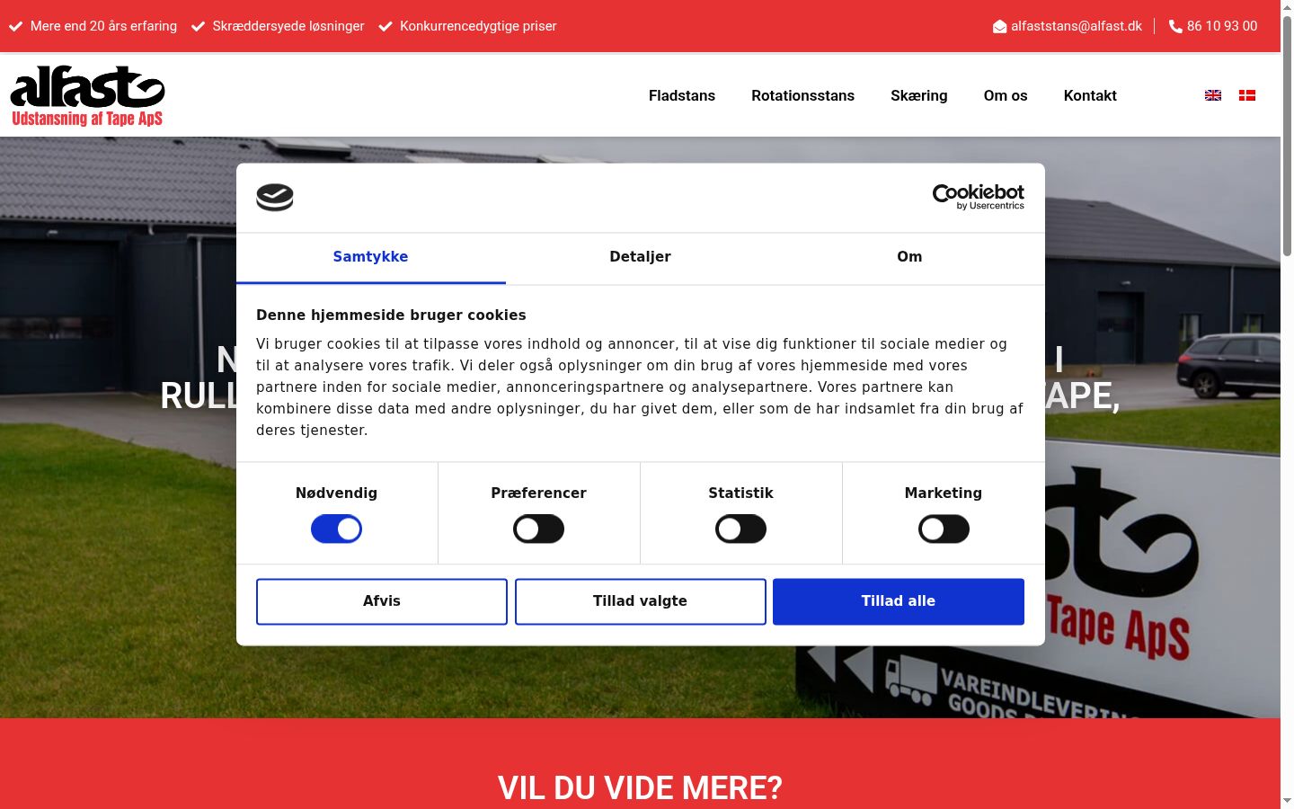 Sutikimo reklamjuostės, rodytos prieš bet kokią sąveiką, ekrano kopija