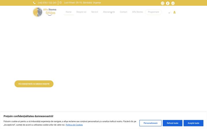 Screenshot of alfastoma.ro