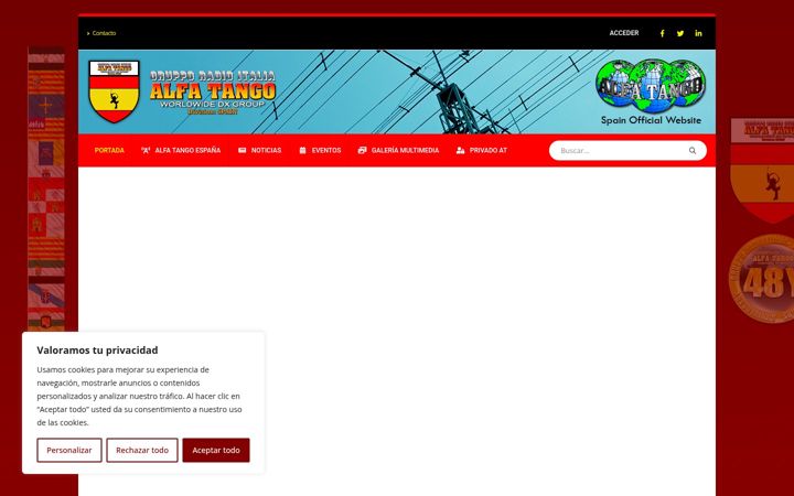 Screenshot of alfatango.es
