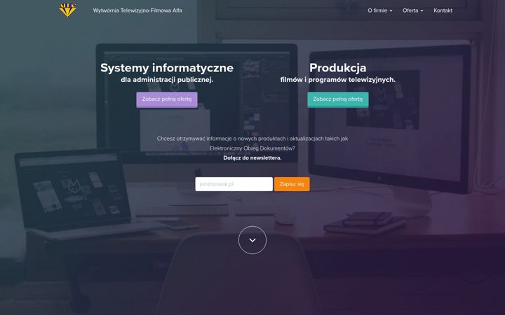 Screenshot of alfatv.pl