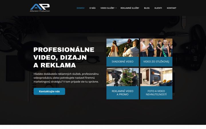 Screenshot of alfavision.sk