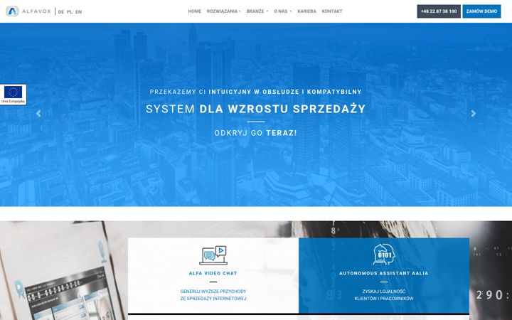 Screenshot of alfavox.com