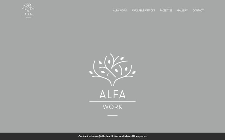 Screenshot ta' alfawork.dk