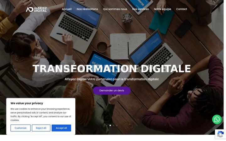 Screenshot of alfayezdigital.com