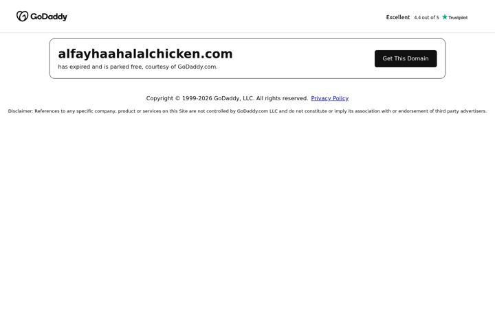 Screenshot of alfayhaahalalchicken.com