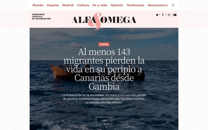 Screenshot of alfayomega.es