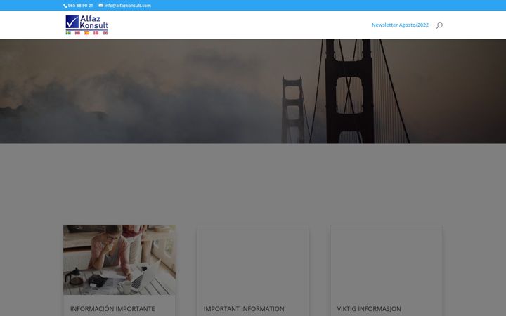 Screenshot of alfazkonsult.com