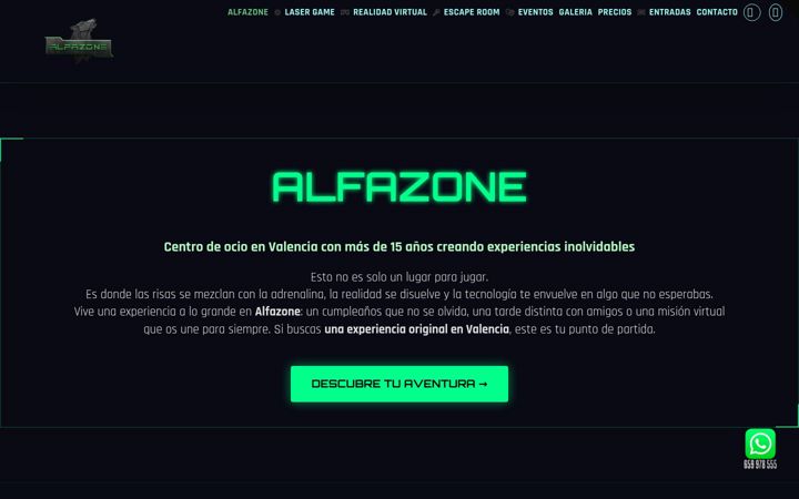 Screenshot of alfazone.net