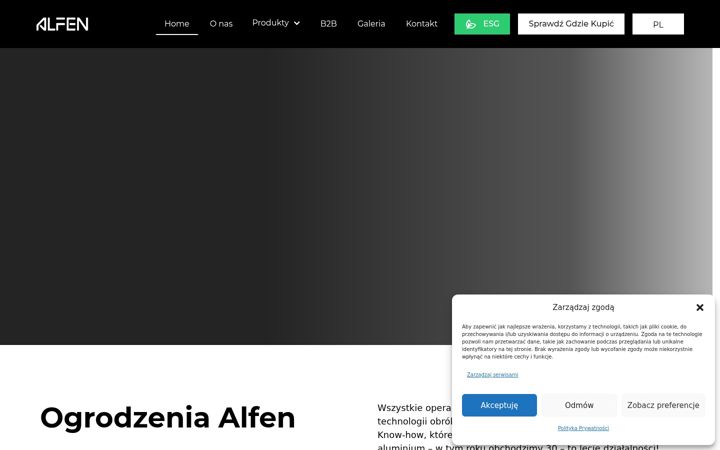 Screenshot of alfen.pl