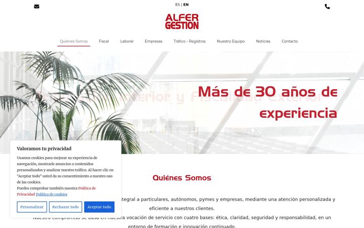 Screenshot of alfergestion.com