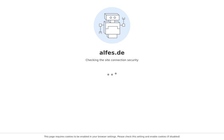 Screenshot of alfes.de