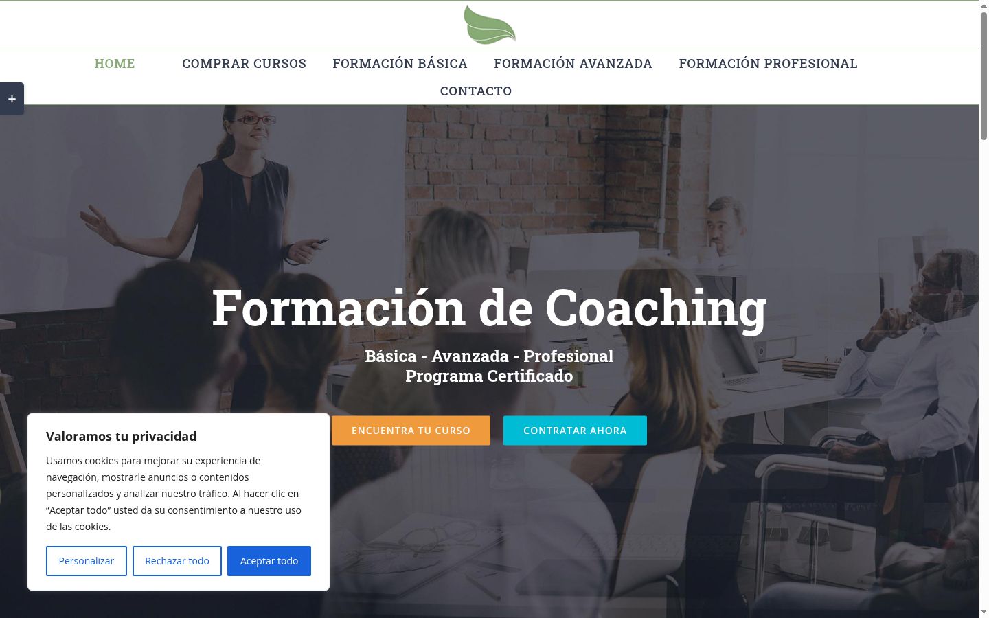 Capture d'écran de la bannière de consentement affichée avant toute interaction