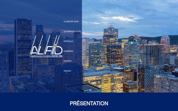 Screenshot von alfid.com