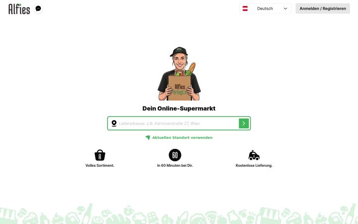 Screenshot of alfies.at