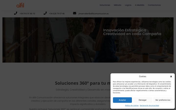 Skjermbilde av alfilcomunicacion.es