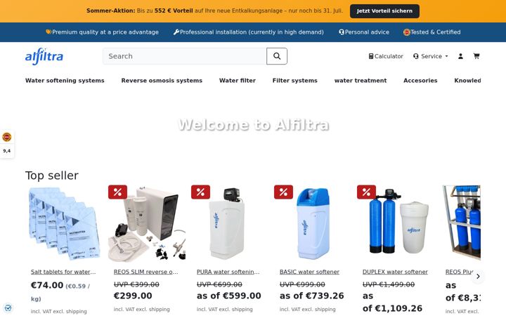 Screenshot of alfiltra.com
