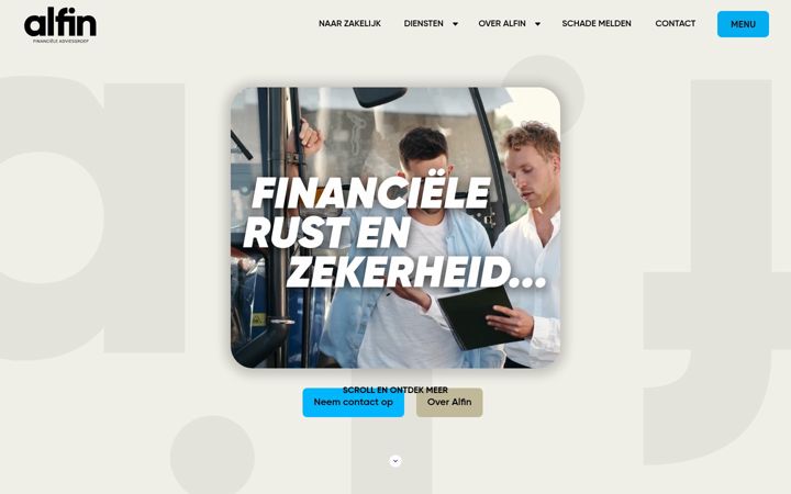 Skjermbilde av alfin.nl