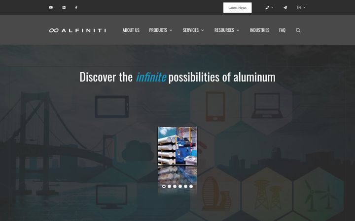 Screenshot of alfiniti.com