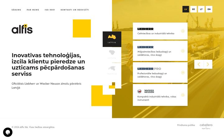 Screenshot of alfis.eu