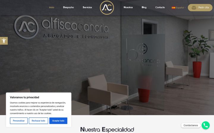 Screenshot of alfiscocanaria.com
