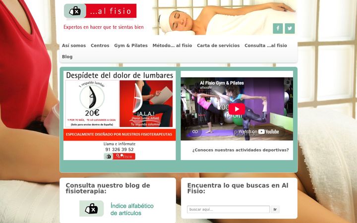 Screenshot of alfisio.com