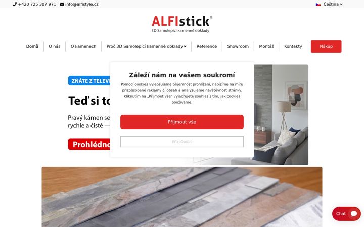 Screenshot of alfistick.cz