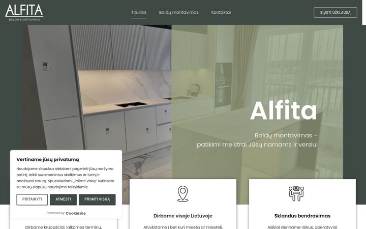 Screenshot of alfita.lt