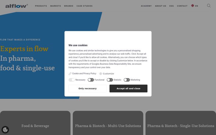 Screenshot of alflow.com