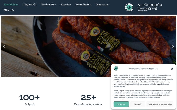 Screenshot di alfoldihus.hu