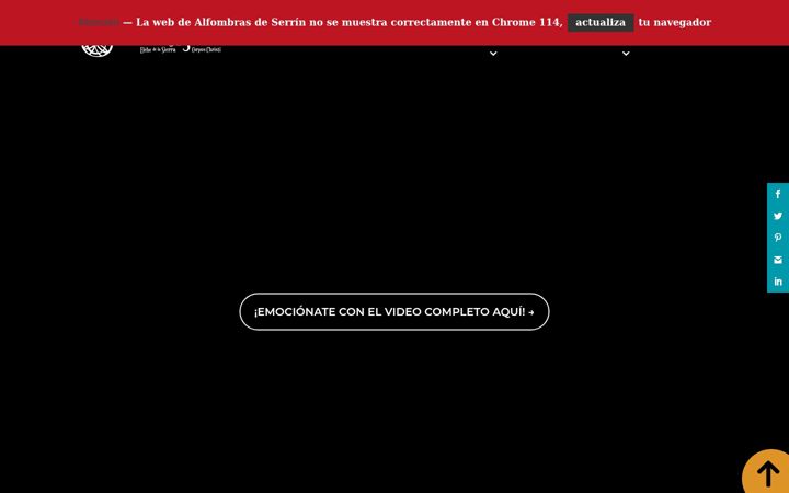 Screenshot of alfombrasdeserrin.com