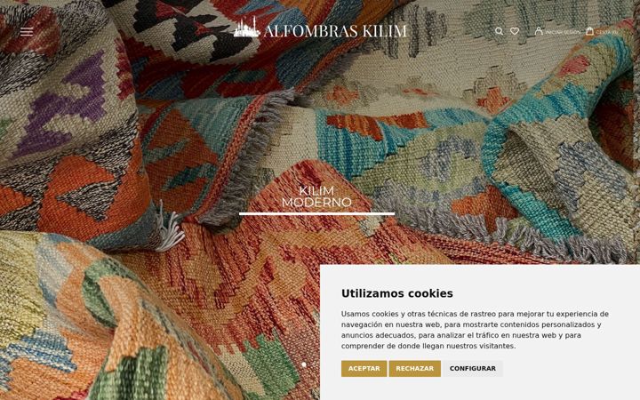 Screenshot ta' alfombraskilim.com