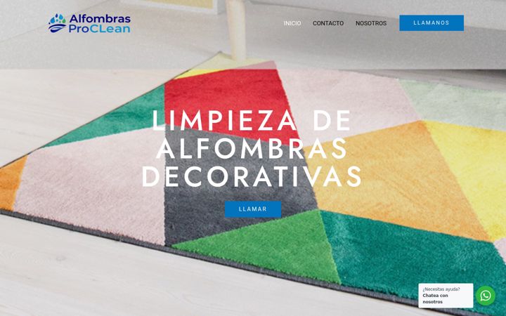 Screenshot of alfombrasproclean.cl