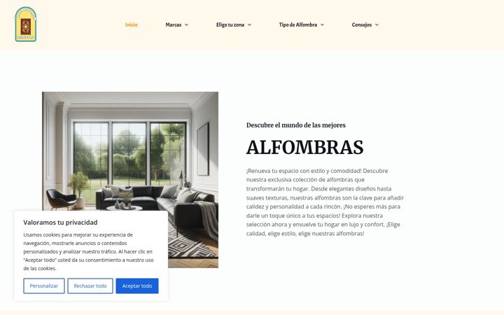Screenshot of alfombrasselectas.com