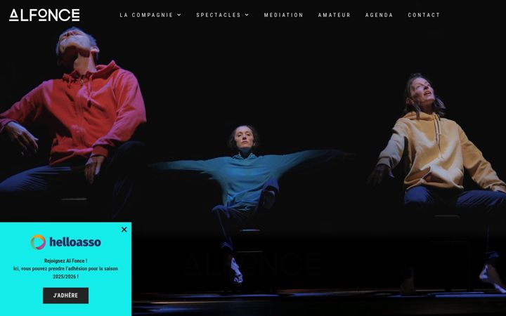 Screenshot di alfonce-theatre.com