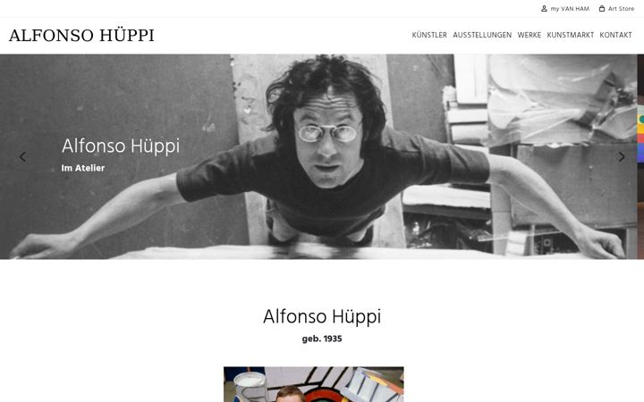 Screenshot of alfonso-hueppi.de