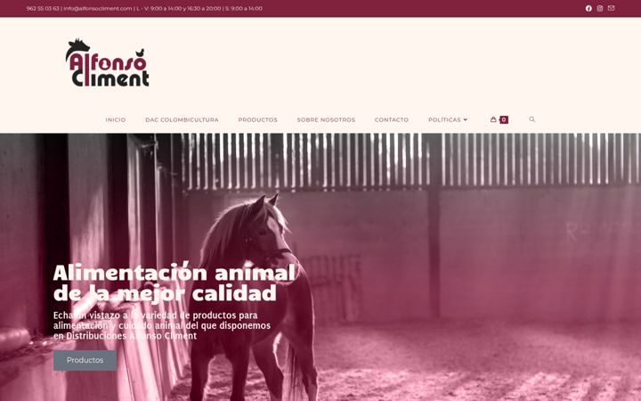 Screenshot of alfonsocliment.com
