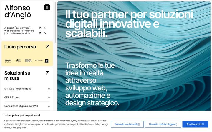 Screenshot of alfonsodangio.com