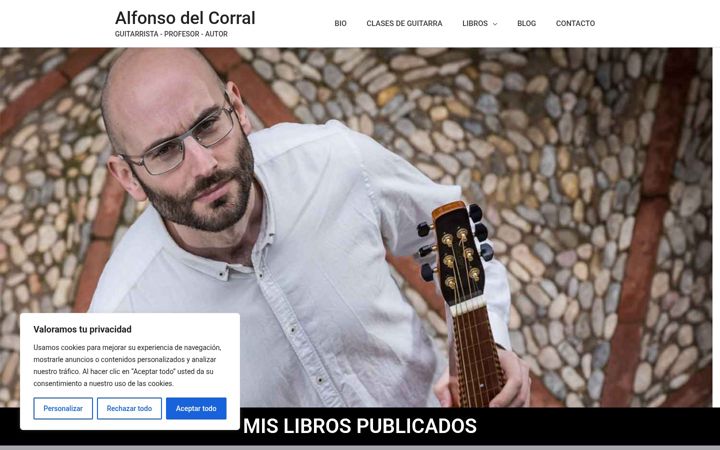 Screenshot of alfonsodelcorral.com