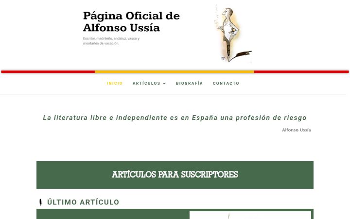 Captura de ecrã de alfonsodeussia.es
