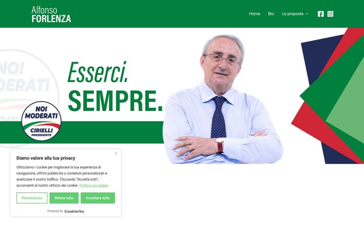Screenshot of alfonsoforlenza.it