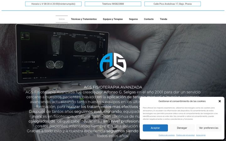 Screenshot of alfonsogselgas.com