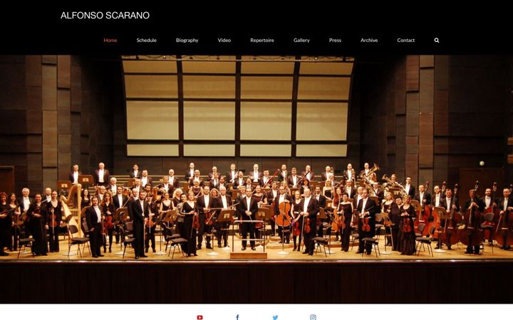 Screenshot of alfonsoscarano.com