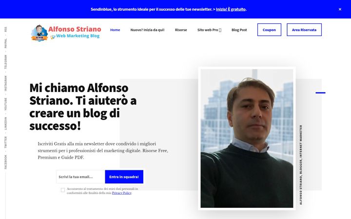 Screenshot of alfonsostriano.it