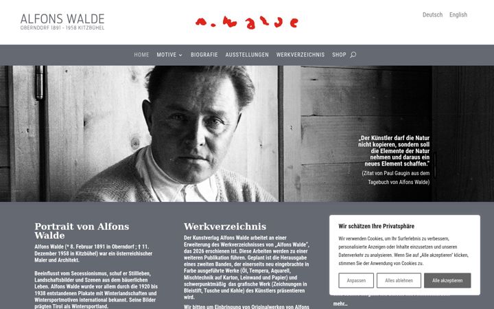Screenshot of alfonswalde.com