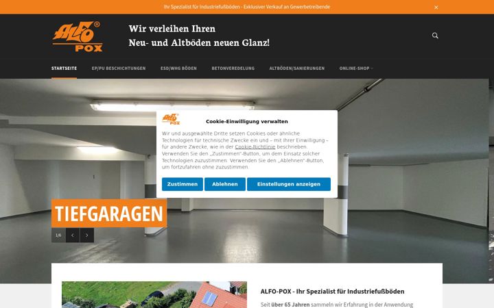 Screenshot of alfopox.de
